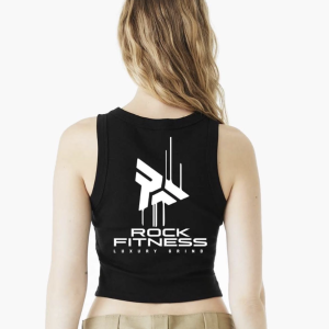 Women's Sleeveless Crop Top - Black